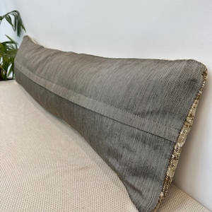 Almohada larga para cama, almohada extralarga, cojín lumbar decorativo, almohada bohemia para cama, funda de almohada corporal, almohada lumbar larga, almohada otomana imagen 10