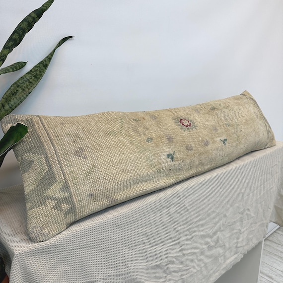 Long Pillow For Bed, Extra Long Pillow, Lumbar Throw Pillow, Boho Pillow For Bed, Body Pillow Cover, Long Lumbar Pillow, Ottoman Pillow