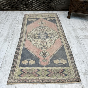 Door Mat Vintage, Door Mat Turkish, Door Mat , 2x3 Turkish Rug,2x3 Vintage Rug,Mini Rug,Door Mat Rug, Small Rug, Handmade Rug, 1.8x3.6 FT