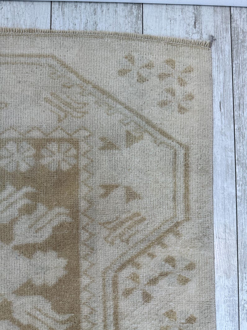 Runner Rug, 2.5x9.5 ft, Handmade Oushak Rug, Runner Rug, Decorative Rug, Kitchen Rug, Unique Rug, Rustic Rug, Oushak Rug, Area Rug, Wool Rug image 9