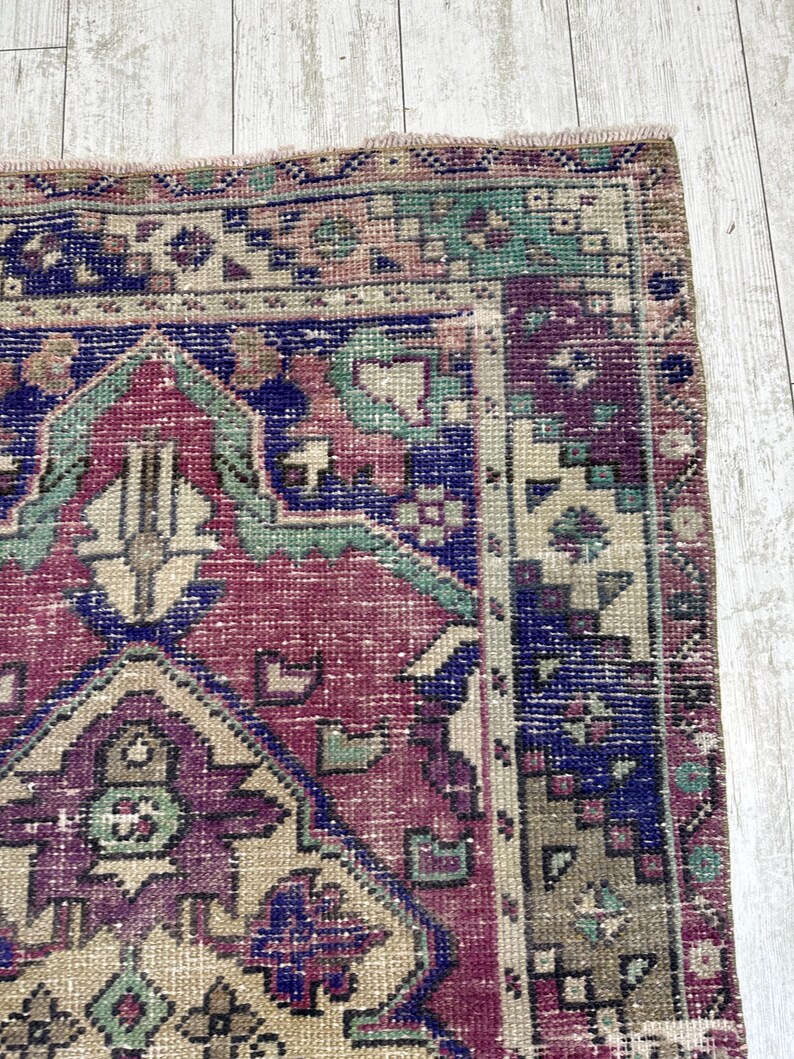 Runner Rug, 3x10.5 ft, Handmade Oushak Rug, vintage Rug, Decorative Rug, Kitchen Rug, Unique Rug, long Runner, Oushak Rug, Area Rug, image 9