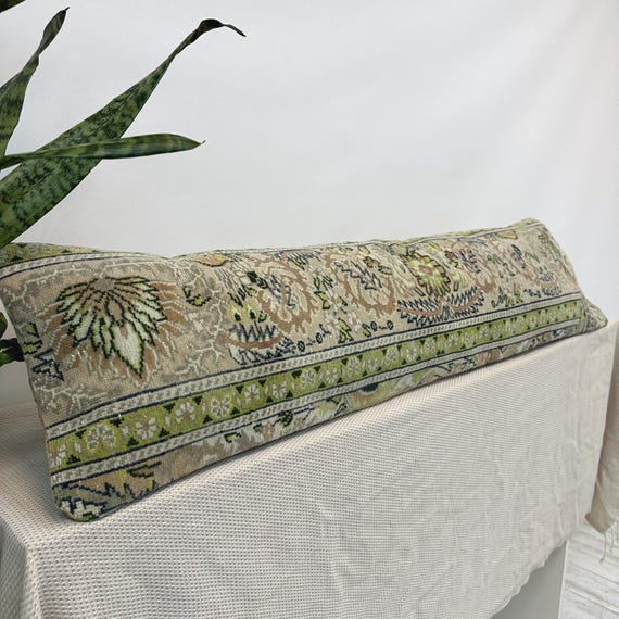 Langes Kissen für Bett, extralanges Kissen, Lendenkissen, Boho-Kissen für Bett, Körperkissenbezug, langes Lendenkissen, Ottomane Kissen