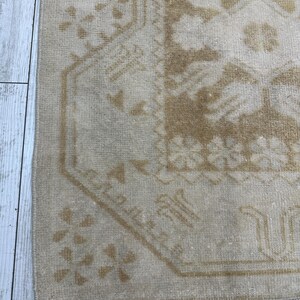 Runner Rug, 2.5x9.5 ft, Handmade Oushak Rug, Runner Rug, Decorative Rug, Kitchen Rug, Unique Rug, Rustic Rug, Oushak Rug, Area Rug, Wool Rug image 4