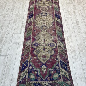 Runner Rug, 3x10.5 ft, Handmade Oushak Rug, vintage Rug, Decorative Rug, Kitchen Rug, Unique Rug, long Runner, Oushak Rug, Area Rug, image 6