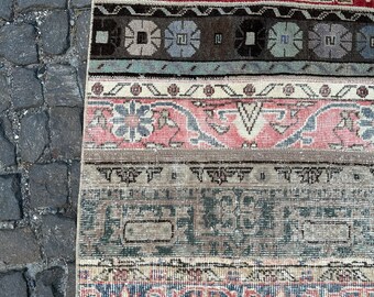 エクストラロング ヴィンテージ ランナーラグ 2.4x19.9フィート 非常に