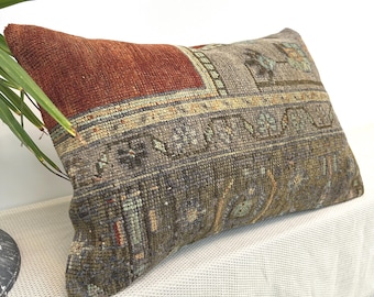 Decorative Throw Pillow, Turkish Pillow,Couch Pillow, Vintage Pillow, Decorative Pillow Cover, Kilim Cushion, Ethnic Pillow,