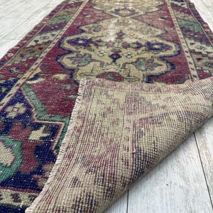 Runner Rug, 3x10.5 ft, Handmade Oushak Rug, vintage Rug, Decorative Rug, Kitchen Rug, Unique Rug, long Runner, Oushak Rug, Area Rug, image 10