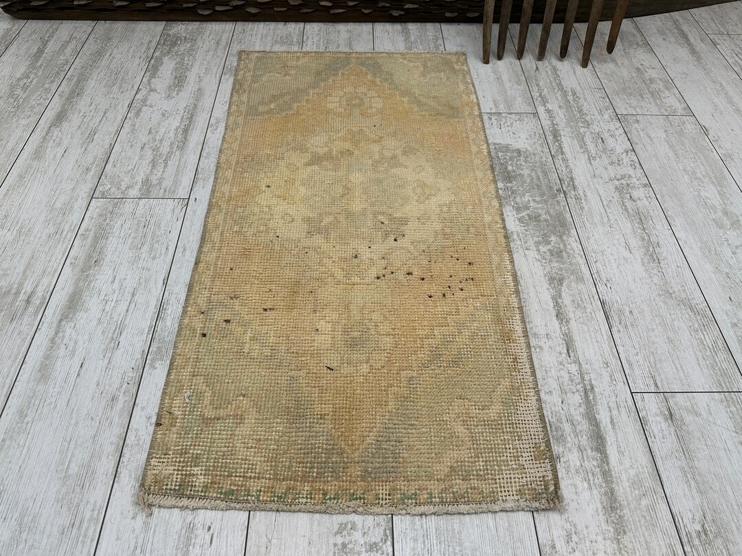 Small Turkish Rug, Vintage Bath Mat, Turkish Mat Rug, Turkish Doormat ...