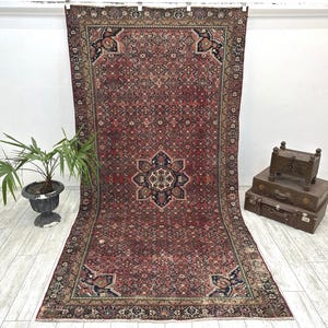 turkish rug, afghan rug, tribal rug, turkish rug, vintage rug, perfect rug, Pink turkish rug, boho rug, livingroom rug, 5.1 x 10.1 ft, image 1
