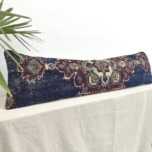 Long Pillow For Bed, Extra Long Pillow, Lumbar Throw Pillow, Boho Pillow For Bed, Body Pillow Cover, Long Lumbar Pillow, Ottoman Pillow