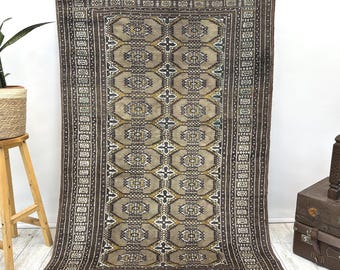 turkish rug, area rug, boho decor rug, vintage rug, large rug, handmade rug , turkey rug , floor rug FREE SHIPPING 4 x 6.5 ft