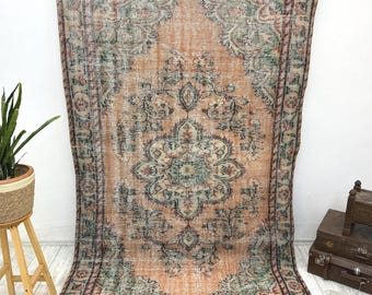 oversize rug, handmade rug, turkish rug, vintage rug, bohemian rug, turkoman rug, antique rug, nomadic rug, wool rug, 5.1 x 8.7 Ft,