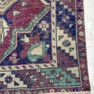 Runner Rug, 3x10.5 ft, Handmade Oushak Rug, vintage Rug, Decorative Rug, Kitchen Rug, Unique Rug, long Runner, Oushak Rug, Area Rug, image 4