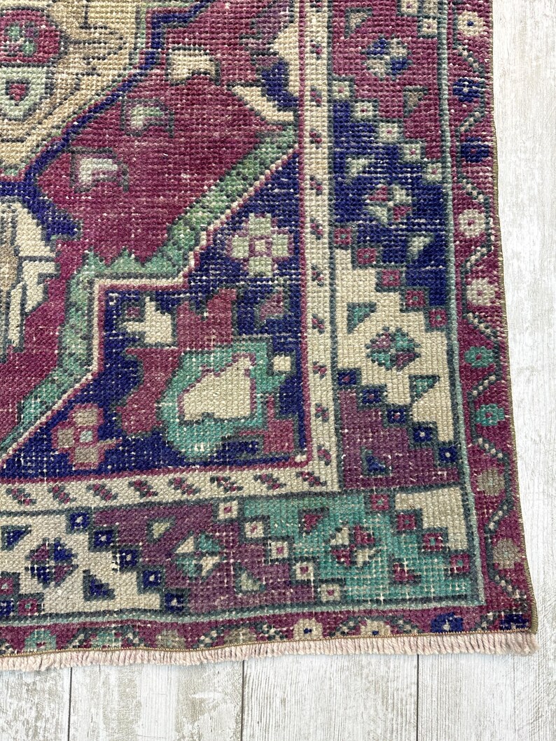 Runner Rug, 3x10.5 ft, Handmade Oushak Rug, vintage Rug, Decorative Rug, Kitchen Rug, Unique Rug, long Runner, Oushak Rug, Area Rug, image 4