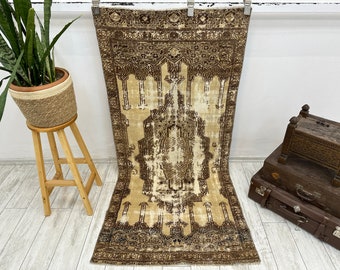 turkish rug, area rug, turkish style, boho decor rug, vintage rug, large rug, handmade rug , turkey rug , floor rug , Afghan rug, 2.9x6.4 ft