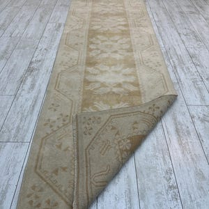 Runner Rug, 2.5x9.5 ft, Handmade Oushak Rug, Runner Rug, Decorative Rug, Kitchen Rug, Unique Rug, Rustic Rug, Oushak Rug, Area Rug, Wool Rug image 10