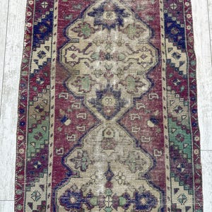 Runner Rug, 3x10.5 ft, Handmade Oushak Rug, vintage Rug, Decorative Rug, Kitchen Rug, Unique Rug, long Runner, Oushak Rug, Area Rug, image 7