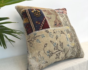 Decorative Throw Pillow, Turkish Rug Pillow,Couch Pillow, Vintage Pillow, Decorative Pillow Cover, Kilim Cushion,Ethnic Pillow, Kilim Pillow