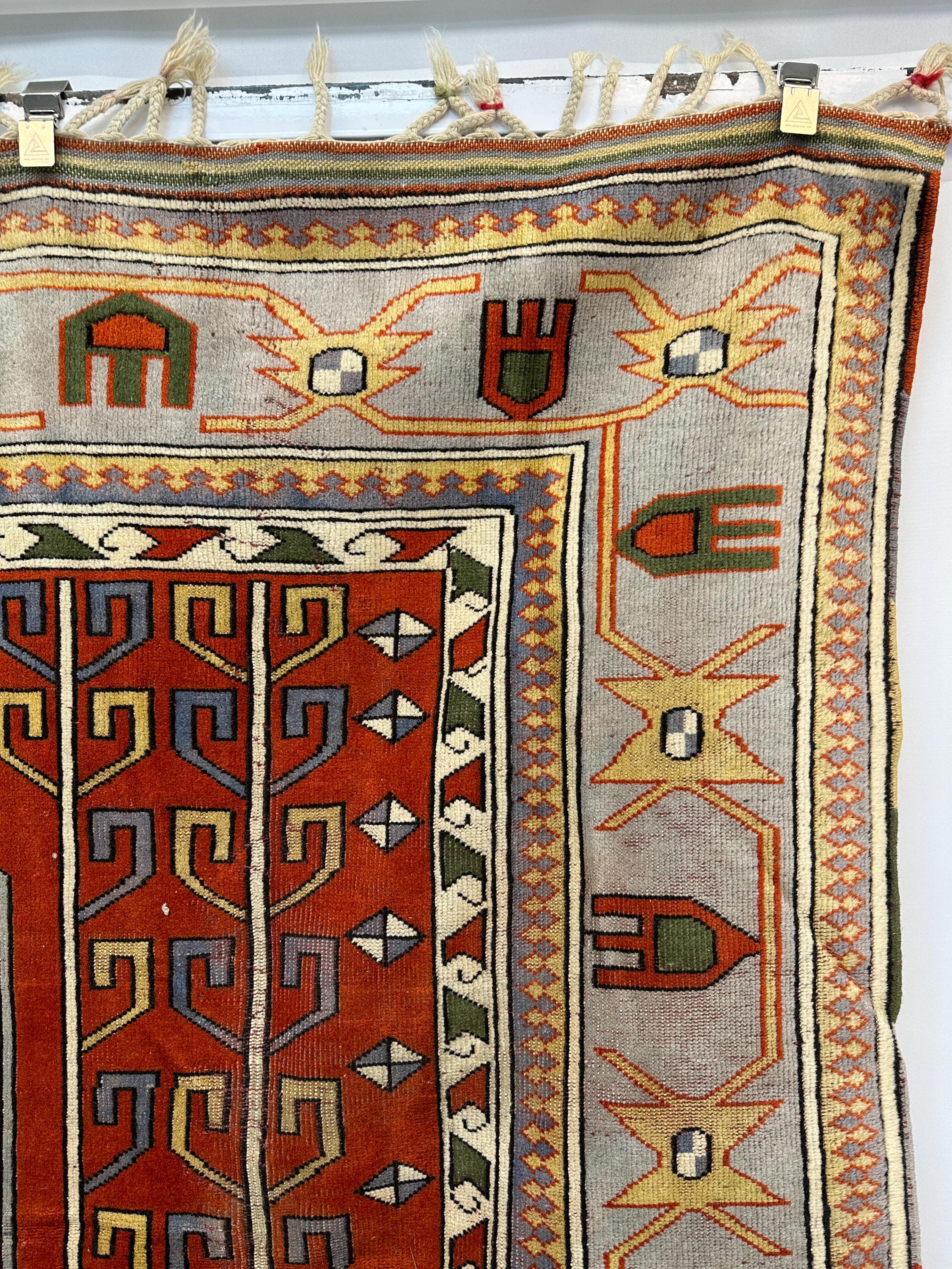 Large Turkish Rug Very Interesting Turkish Large Rug, Exraordinary Rug, Oversize Rug, Big ...