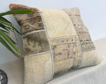 Handwoven Kilim Pillow, 20x20" Turkish Kilim Pillow, Vintage Kilim Pillow, Boho Kilim Pillow, Home Decor, Pillow Cover, Cushion Cover
