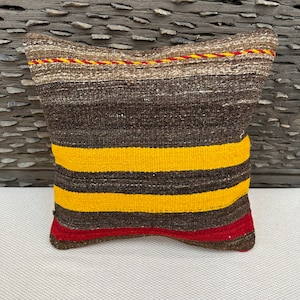 Stripe Design Kilim Pillow Cover, Home Decor Pillow, Couch Pillow, Decorative Pillow Cover, Kilim Cushions, Ethnic Pillow, Kilim Pillow