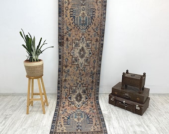 2.8x10.3ft, Pink turkish Rug, Turkish Rug, Bathroom Area Rug, Vintage Handmade Rug, Organic Area Rug, Kitchen Rug, Oriental Farmhouse Rug
