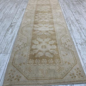 Runner Rug, 2.5x9.5 ft, Handmade Oushak Rug, Runner Rug, Decorative Rug, Kitchen Rug, Unique Rug, Rustic Rug, Oushak Rug, Area Rug, Wool Rug image 3