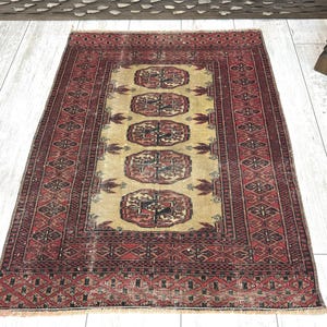 small boho rug, vintage entry mat, bath mat rug, turkish rug, kitchen mat, pink mini rug, oushak rug, handmade rug, 1.9 x 2.5 ft,