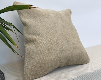 ハンドメイド ヴィンテージ パッチワーク キリム 枕 18x18 ボヘミアン