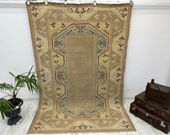 Classic Vintage Carpet – Handcrafted with Care, Featuring Intricate Designs and Rich Colors, Perfect for Any Room or Space, 5.6x 8.3 FT,