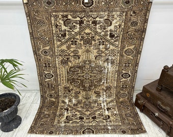 Authentischer Teppich, Orientteppich, Handgeknüpfter Teppich, Vintage Teppich, Traditioneller Teppich, Oushak Teppich, Dekorativer Teppich