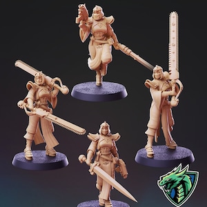 Divine Order Initiate Bundle Grimdark Fan Art D&D/Pathfinder 28mm 32mm 75mm miniature NSFW | TTRPG Model | Battle Sisters | by PS Miniatures