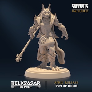 Sandtomb Guardians D&D/Pathfinder 32mm 75mm miniature | TTRPG Model | Egyptian Themed Cult | by Belksasar
