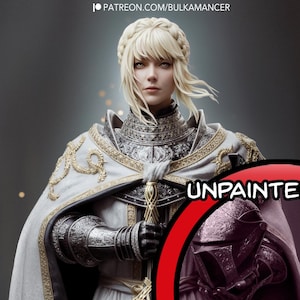 Leda Elden Ring Video Games 8K D&D/Pathfinder 75mm 1/12th miniature | Model Kit | Fan Art | by Bulkamancer Sculpts