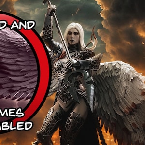 Avacyn the Purifier Magic Gathering Card Games Angel 8K D&D/Pathfinder 75 mm miniatura 1/12 | Kit de modelo | Fan Art | por Bulkamancer Sculpts