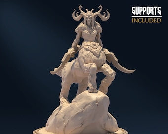 Birth Keeper Centaur D&D/Pathfinder 32 mm 75 mm miniatuur | TTRPG-model | Vruchtbaarheidscultus | door Belksasar