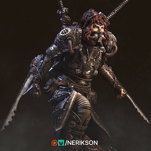 Naojiri the Steampunk Samurai 8K D&d/pathfinder Cyberpunk