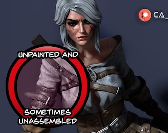 Ciri The Witcher Books Video Games 8K 75mm 1/12th NSFW miniature | Model Kit | Fan Art | by CA 3D