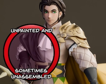 Claude Fire Emblem 8K D&D/Pathfinder 75mm 1/12th miniature | Model Kit | Fan Art | by Bulkamancer Sculpts