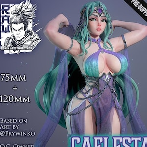 Caelesta Pinup D&D/Pathfinder 75mm 120mm NSFW miniature | Model Kit  | by Ronin Arts Workshop