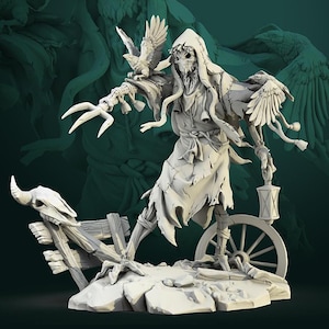 Haunted Scarecrow D&D/Pathfinder 32mm 75mm miniature | RPG Model | Raven Invasion | by White Werewolf Tavern