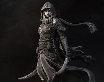 Artemisia the Unseen Blade 8K D&D/Pathfinder 75mm 100mm miniature | Model Kit | Assassin | by Nerikson