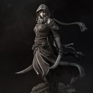 Artemisia the Unseen Blade 8K D&D/Pathfinder 75mm 100mm miniature | Model Kit | Assassin | by Nerikson