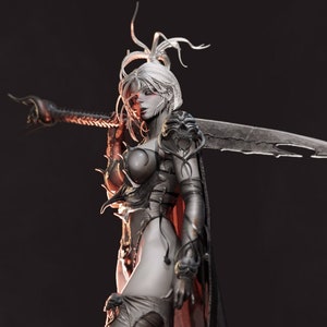 Warrior Forgotten World of Darkness 8K 75mm 1/12th miniature | Model Kit | Death Knight | by Adrian C.S.