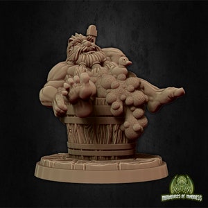 Mifur The Stinky Dwarf 8K D&D/Pathfinder 32mm 75mm miniature | Tabletop Mini | Hold My Dwarf | by Miniatures of Madness