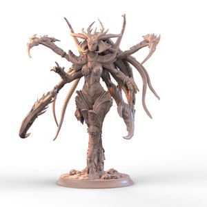 Greater Desire Demon of Chaos D&D/Pathfinder 32mm 75mm miniature | TTRPG Model | Female Pleasure Demon Goddess | by Alexei Konev