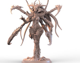 Greater Desire Demon of Chaos D&D/Pathfinder 32mm 75mm miniature | TTRPG Model | Female Pleasure Demon Goddess | by Alexei Konev