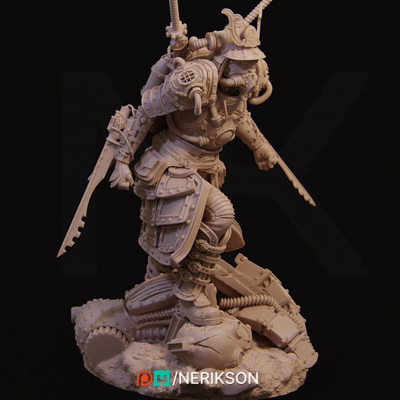 Naojiri the Steampunk Samurai 8K D&d/pathfinder Cyberpunk