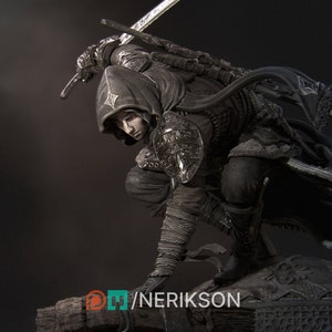 Nasir the Unseen Blade 8K D&D/Pathfinder 32mm 75mm 100mm miniature | Model Kit | Human Rogue | by Nerikson