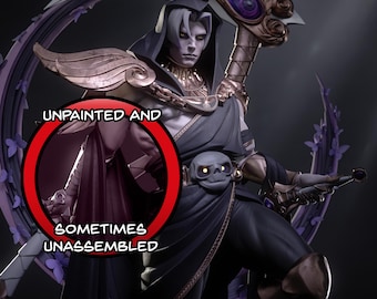 Thanatos Hades 8K D&D/Pathfinder 75 mm 1/12 miniatura / Kit de modelo / Arte de fan / por Bulkamancer Sculpts